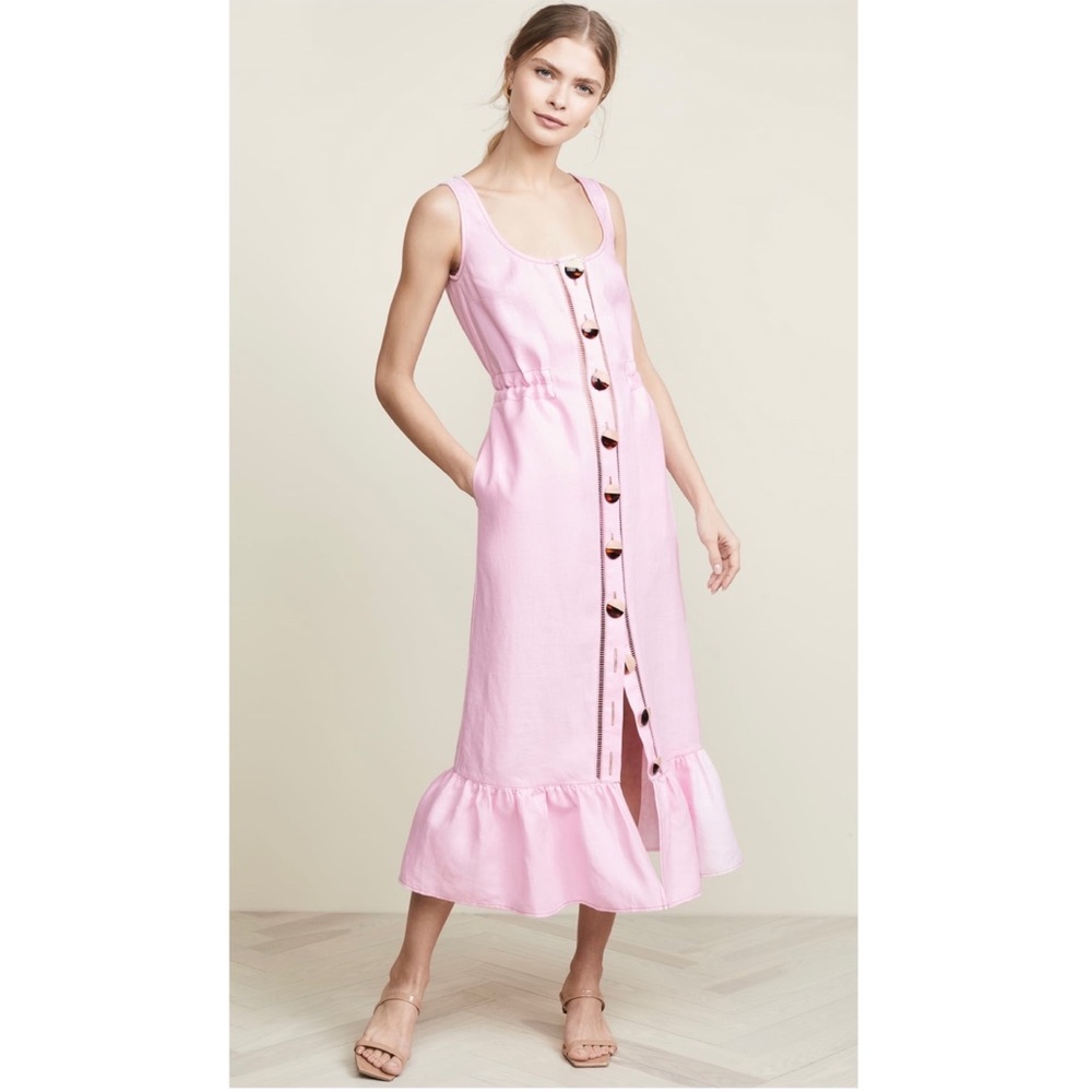 Nicholas Button Front Garden Dress NWT